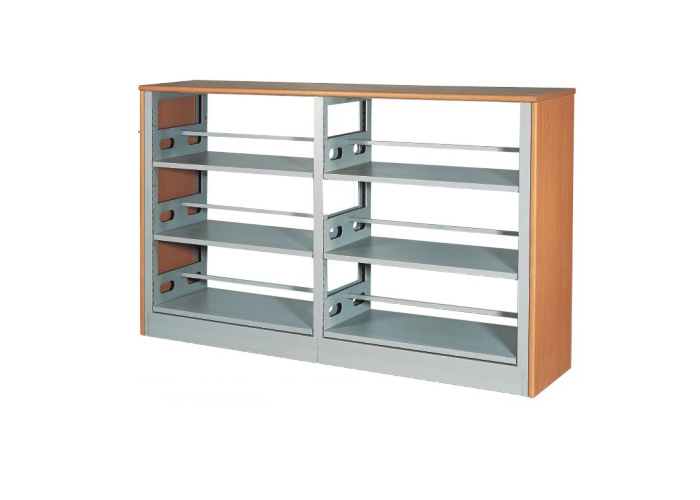 Library Furniture|Double-Sided Bookshelf|Office Furniture|level double side shelf|书架 CG-SB-3