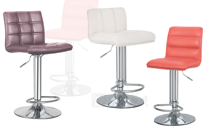 Bar Stool|Leather Facing Bar Stool|Office Furniture||气压杆吧椅