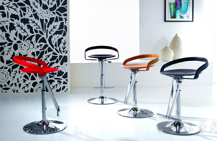 Bar Stool|Leather Facing Bar Stool|Office Furniture||时尚吧椅