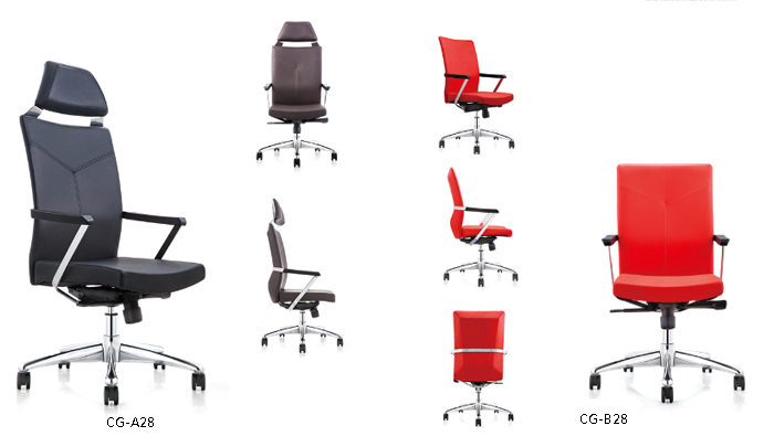 Office Chair|Fashion Medium Back Chair|Office Furniture|Leather Medium Back Chair|时尚中班椅